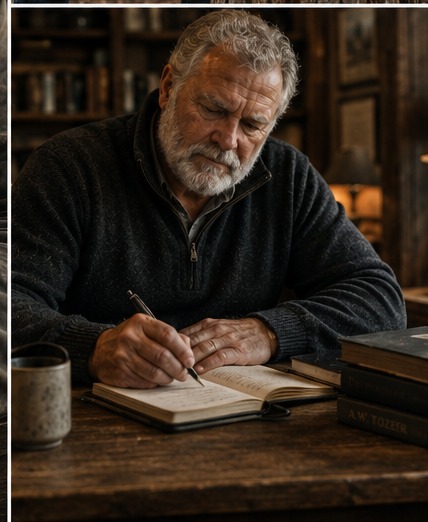 Writing at a desk